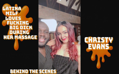 Semaj Media Behind the Scenes! Latina Christy Evans Comes for a Massage!!