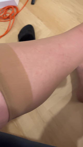 Show off Your Feet in Beige Knee-high Socks