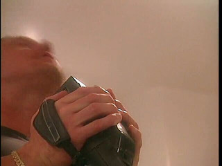 Amazing blonde whore pounded in the bathroom