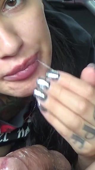 Fucking my horny Stepsister in car while Stepdaddy is outside