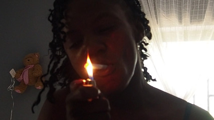 Smoking and Blowing Daddy Lunch Time Quickie He Can't Say No and Cum on My Face