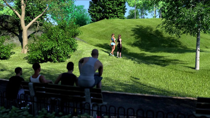 Day 12 - Sophia and Patricia Went to the Park and Teased the Men.