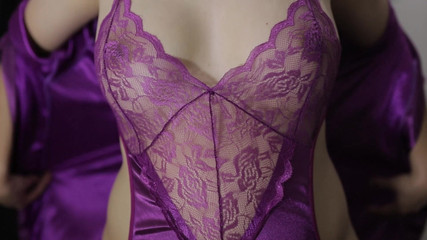 Filipino Chicks in Order Through Online Applications Using Sexy Purple Lingerie in Entot Until Satisfied