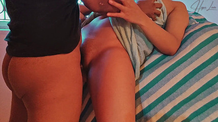 My Stepbrother-in-law Fucked Me Before I Go to Take Shower.