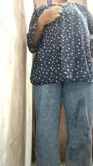 Desi Indian College Girl Playing and Making Video