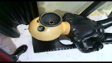 Bondage Domination for a Slave in Latex Dress