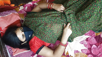 Indian Wife Romancing with Her Neighbor and Then Enjoying Fucking.