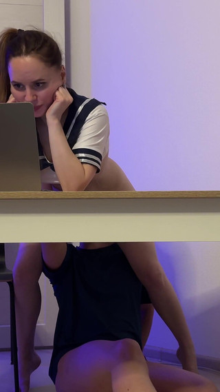 I Got Cum in My Tight Pussy During Zoom Class