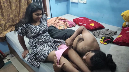 Mallu Boss and Hot Maid Fuck in Bedroom While Boss's Wife Not in Home, Cheatin G Mallu Maid Hot Fuck with Boss, Maid and Boss