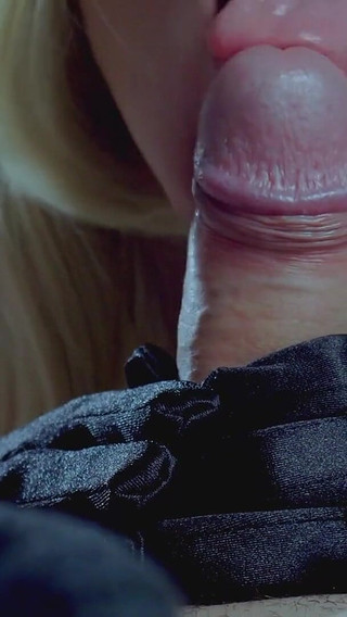 In Love with Those Satin Gloves. Erotic and Slow Blowjob for My Husband