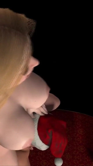 Santa's chick was a good girl this year