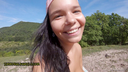 Massive boobs nudist Sofia Lee loves it up her ass!