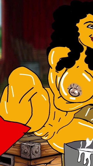 Redneck's Wife. Cartoon. Animation