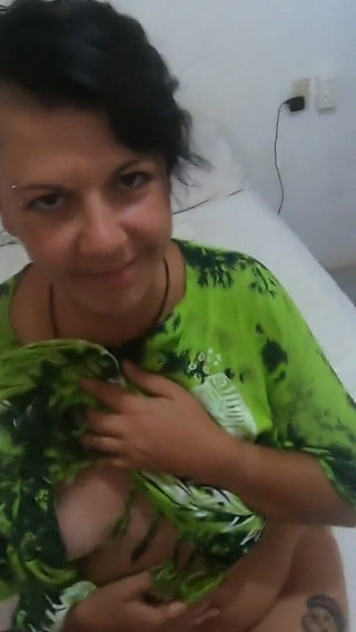 Fucking her from behind with a buttplug in her ass and cum in her mouth