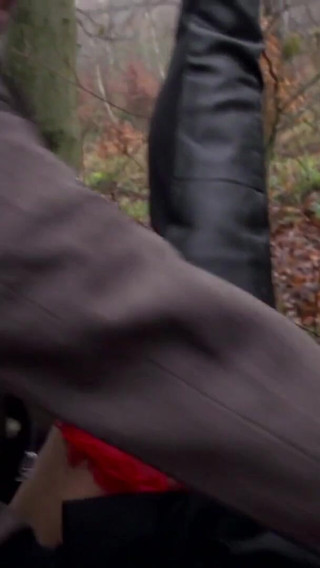 Big boobs MILF gets a warm load outdoor