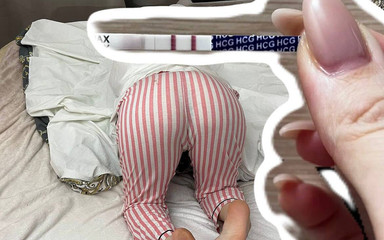 She Got Pregnant! Real Insemination of a Stepsister with a Pregnancy Test