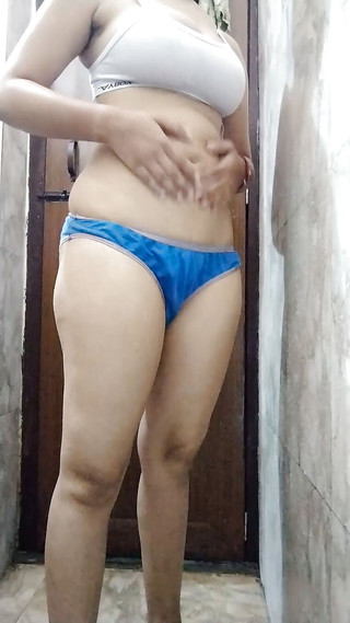 The indian bitch fucks her hairy cunt with a zucchini and a bottle